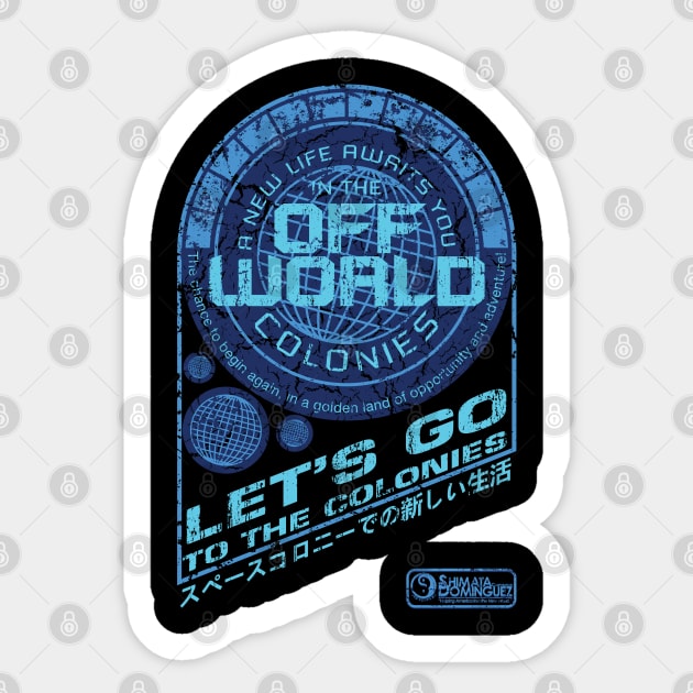 Off World Sticker by synaptyx